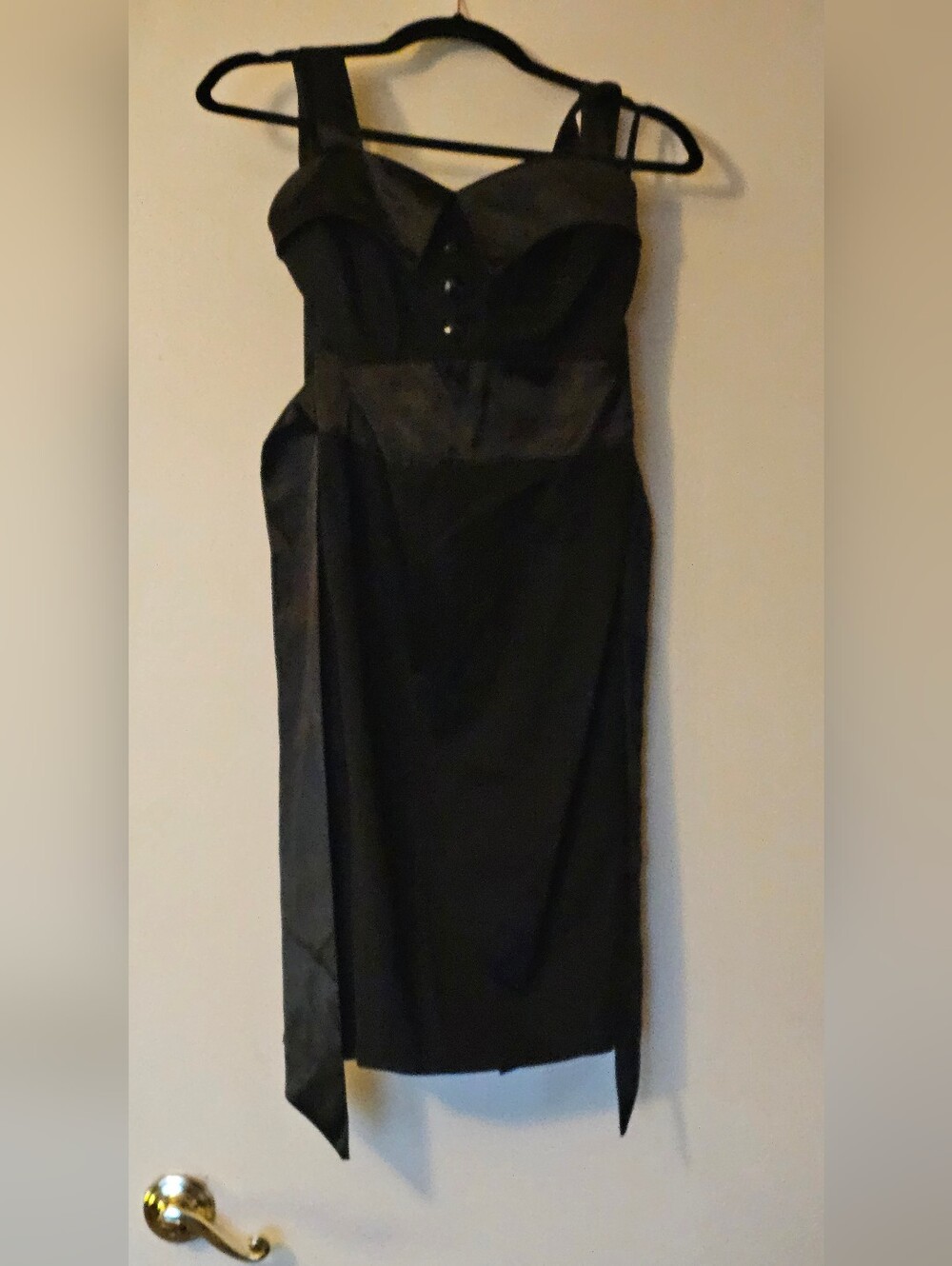 Grace Karin Black Pinup Halter Wiggle Dress Size 6